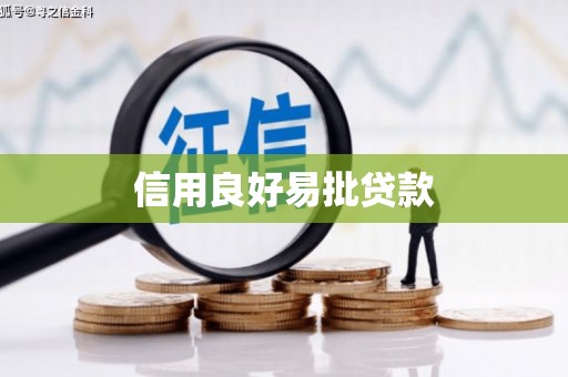 亚东信用良好易批贷款