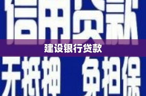 亚东建设银行贷款