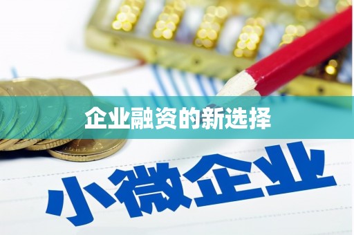亚东企业融资的新选择