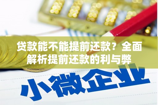 亚东贷款能不能提前还款？全面解析提前还款的利与弊