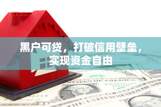 亚东黑户可贷，打破信用壁垒，实现资金自由