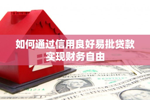 亚东如何通过信用良好易批贷款实现财务自由
