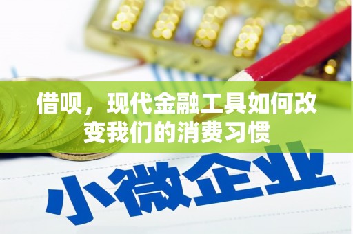 亚东借呗，现代金融工具如何改变我们的消费习惯