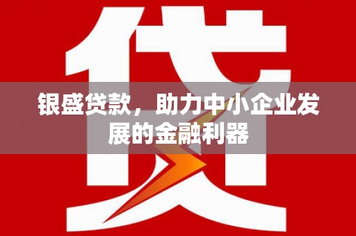 亚东银盛贷款，助力中小企业发展的金融利器