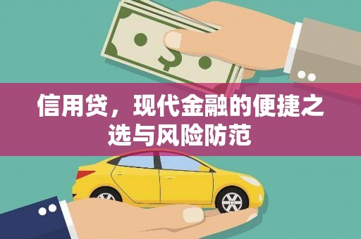 亚东信用贷，现代金融的便捷之选与风险防范