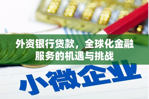亚东外资银行贷款，全球化金融服务的机遇与挑战