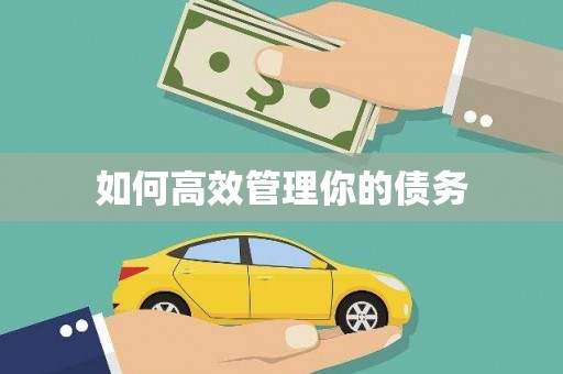 亚东如何高效管理你的债务