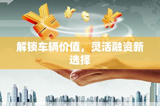 亚东解锁车辆价值，灵活融资新选择