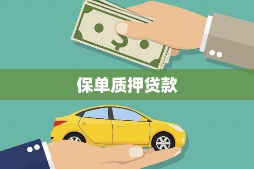 亚东保单质押贷款
